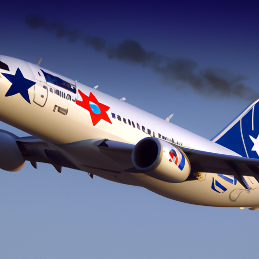 מטוס ISTA ממריא מנתב"ג, עם הלוגו של חברת התעופה מוצג בולט על הזנב